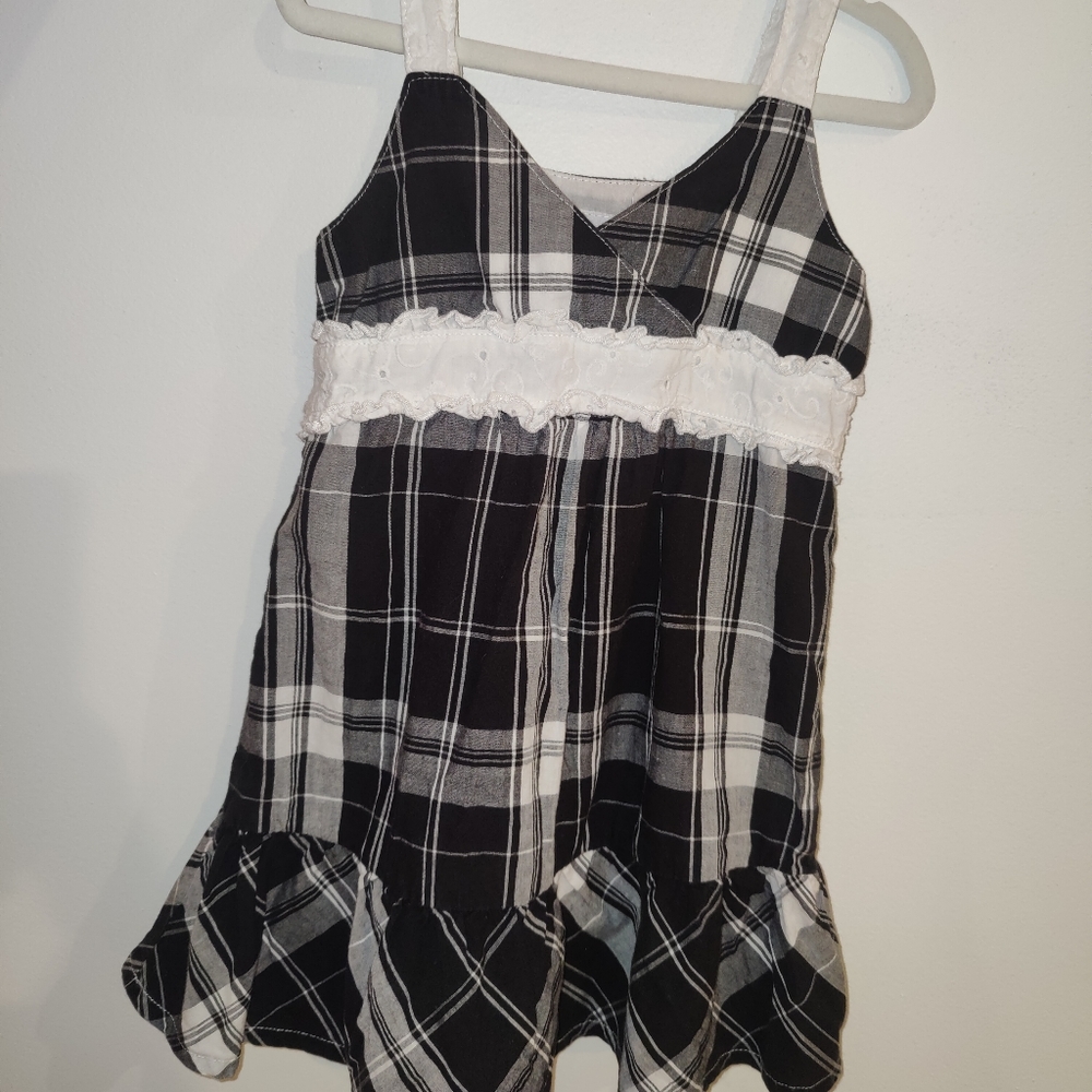 Black & White Plaid Dress